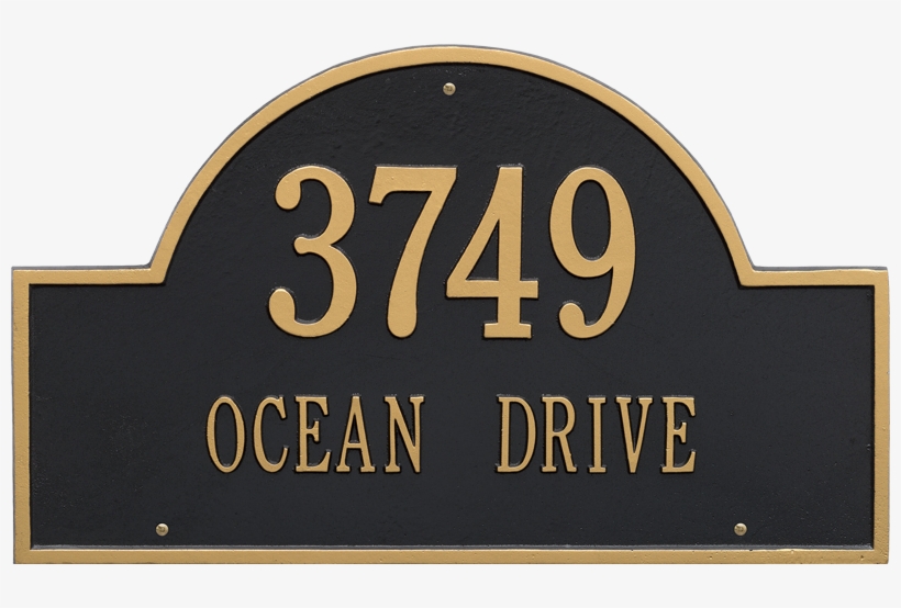Arch Marker Estate Two Lines Wall Plaque - Number, transparent png download
