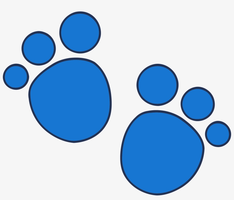 Footprint Clipart At Getdrawings - Clues Pawprints, transparent png download