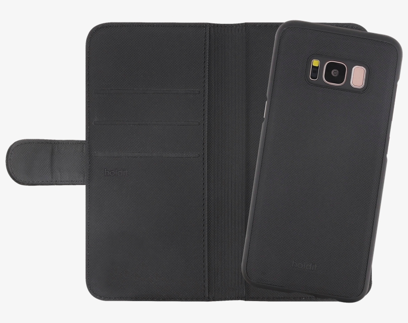 Holdit Wallet Case Magnet Samsung Galaxy S8 Black - Smartphone, transparent png download