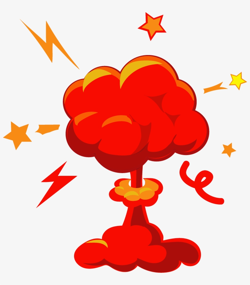 Clipart Free Stock Stock Art Red Cloud Standard - Explosion Commic, transparent png download