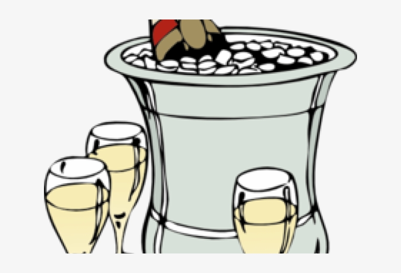 Champagne Clipart Ice Png - Champagne Line Art Png, transparent png download