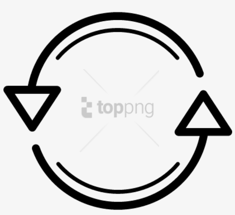 Free Png Dos Flechas En Circulo Png Image With Transparent - Re Order Icon, transparent png download