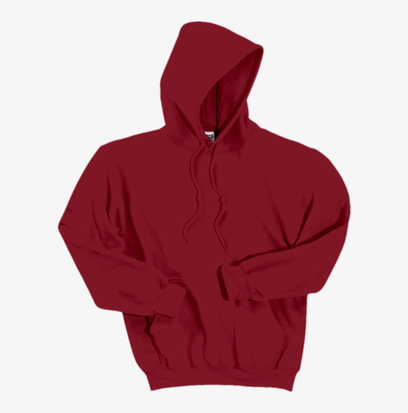 red gildan sweatshirt
