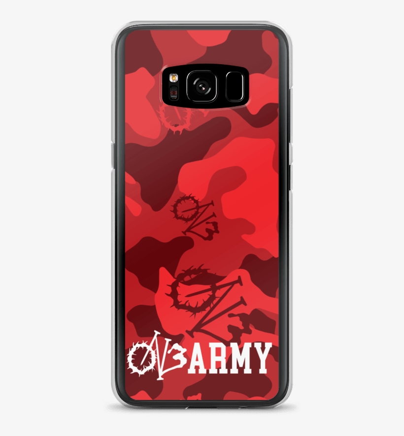 Red Camo Samsung Galaxy Case - Smartphone, transparent png download