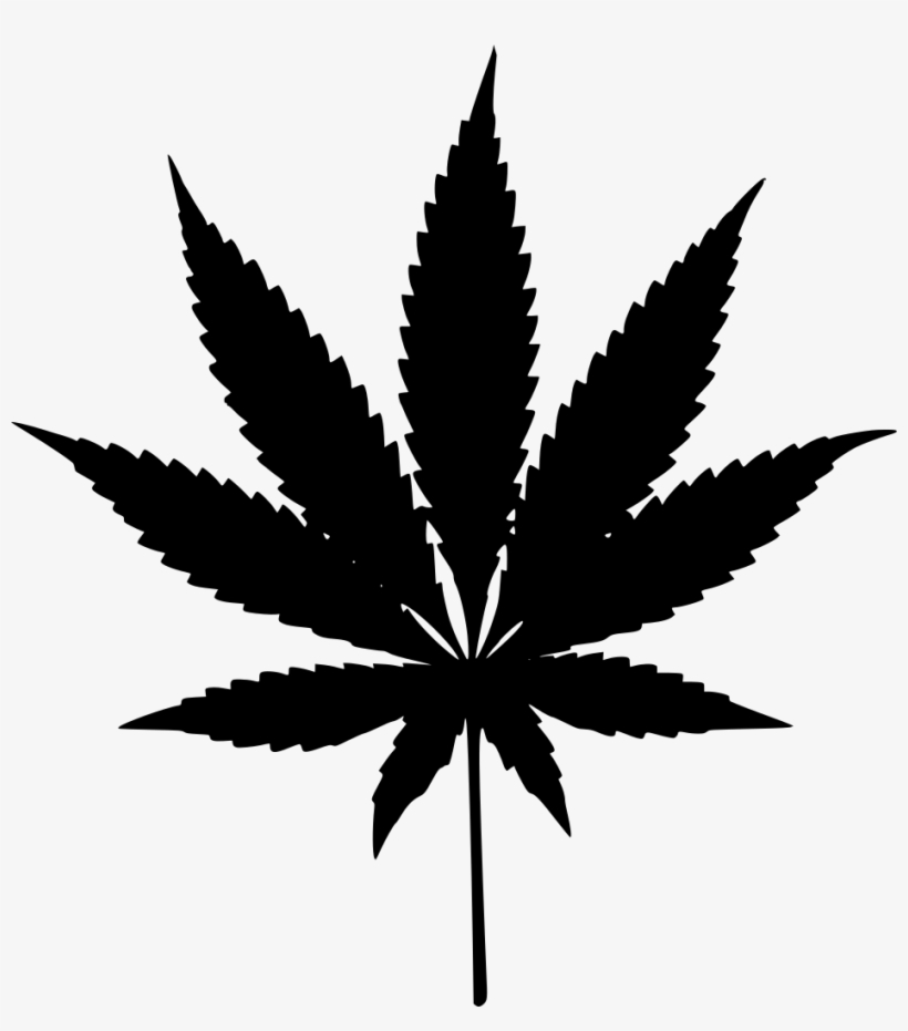 Black Pot Leaf Png, transparent png download
