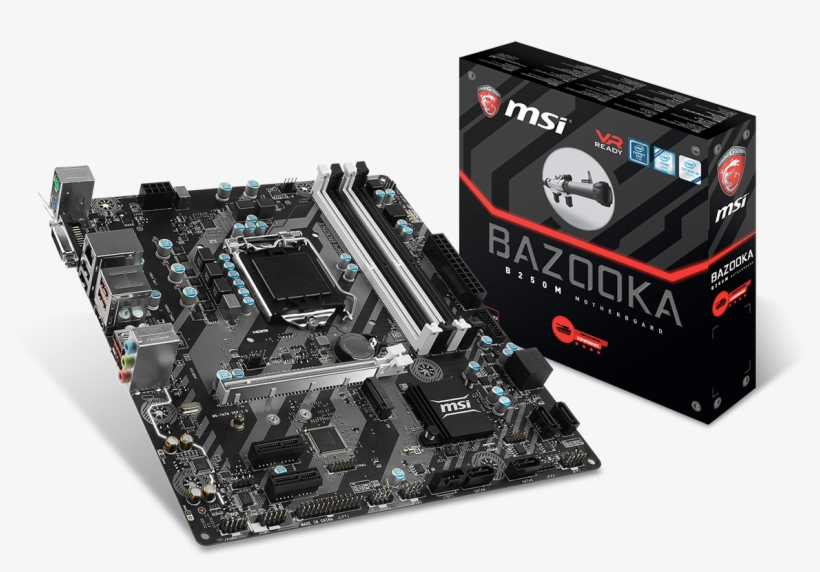 B250m Bazooka Box - Motherboard Msi B250m Bazooka, transparent png download