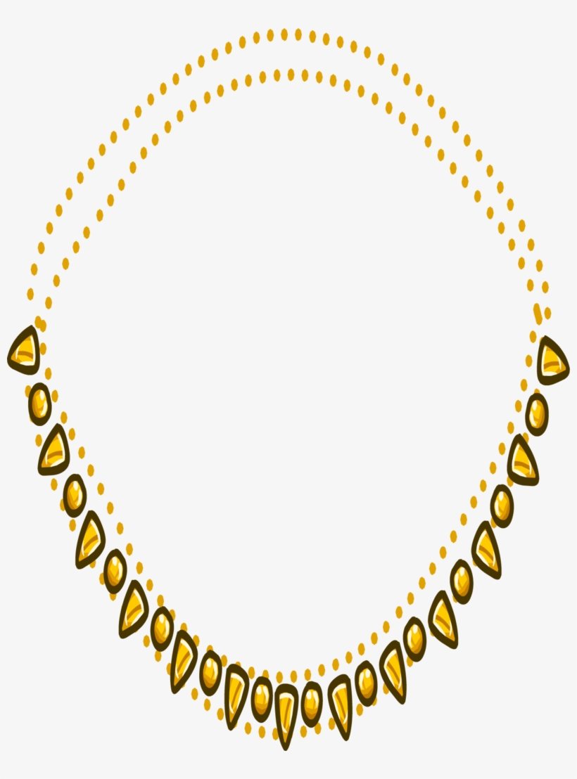 Gold Necklace Png Transparent Picture - Club Penguin Necklace, transparent png download