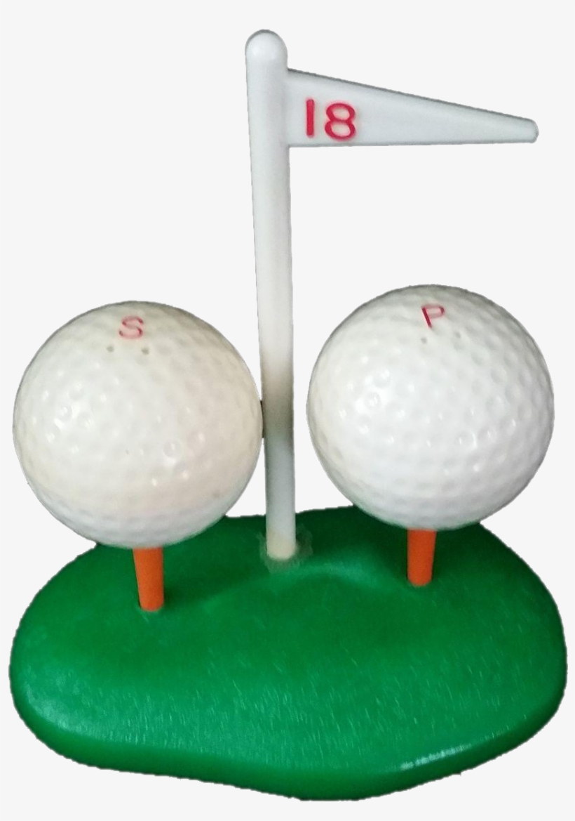 Plastic Golf Ball Salt And Pepper Shaker 1940's Mid - Pitch And Putt, transparent png download