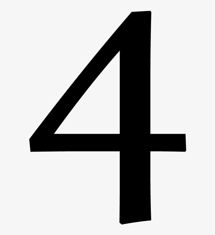 Number 4 Png - Cross, transparent png download