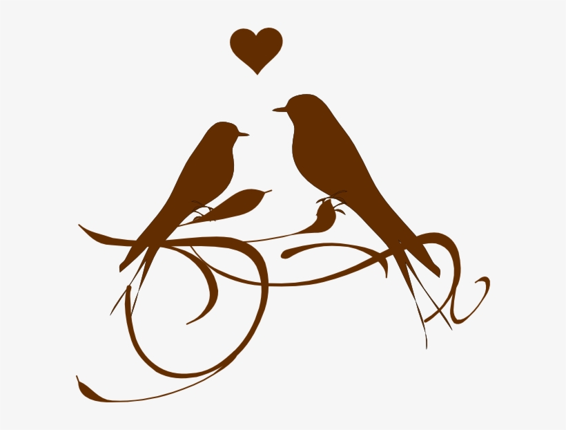 600 X 542 4 - Love Birds Clip Arts Png, transparent png download