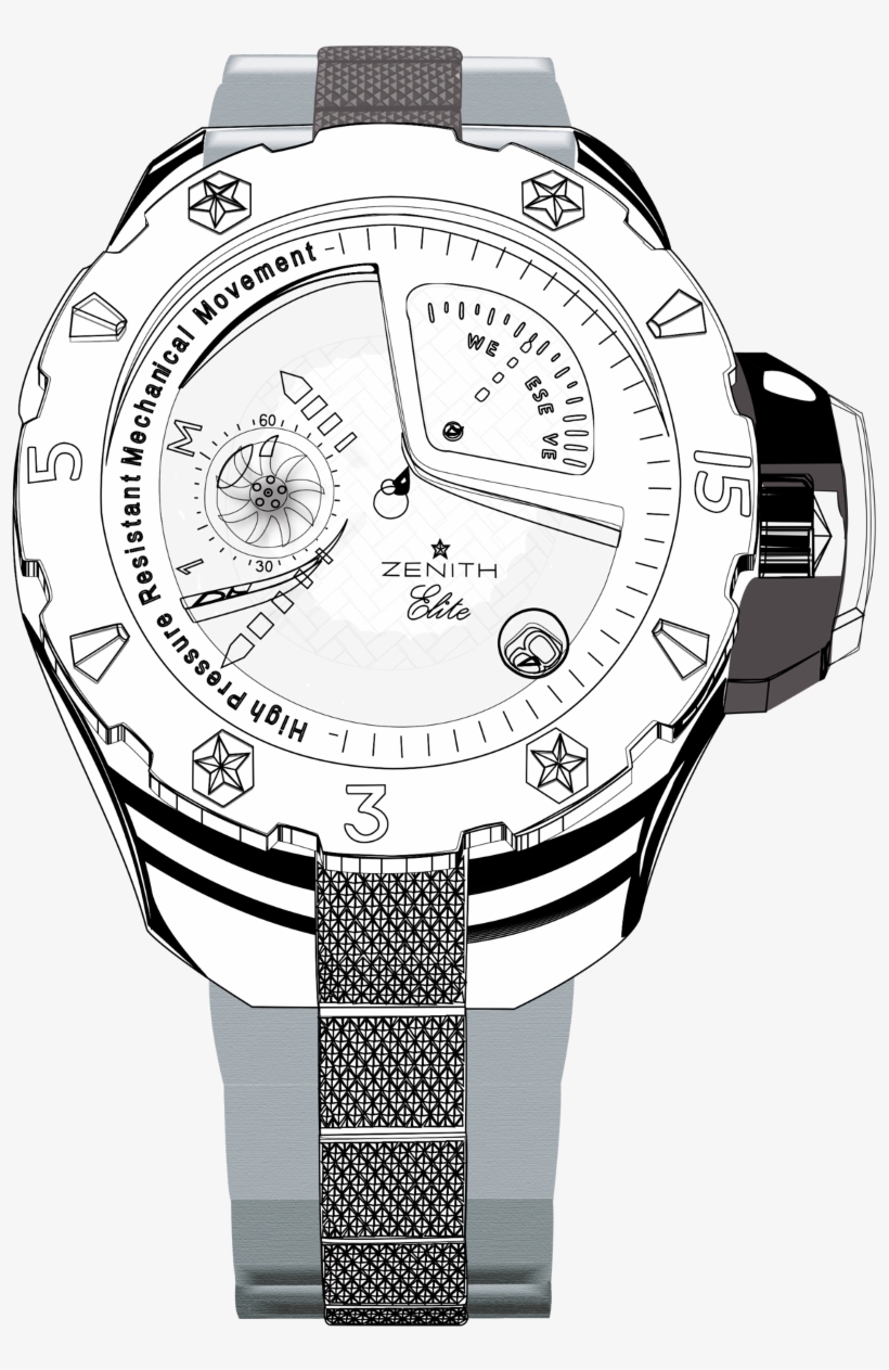 Watch Vector Illustration Watch Vector Illustration - Analog Watch, transparent png download