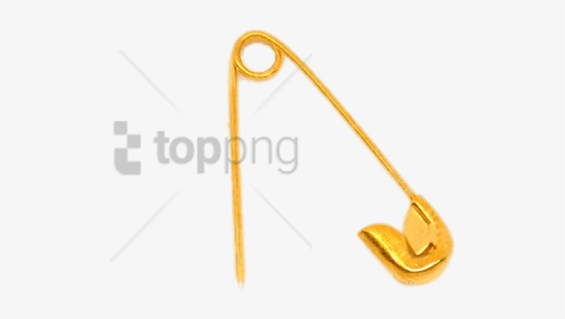 Free Png Download Gold Safety Pin Png Images Background - Fish Hook, transparent png download