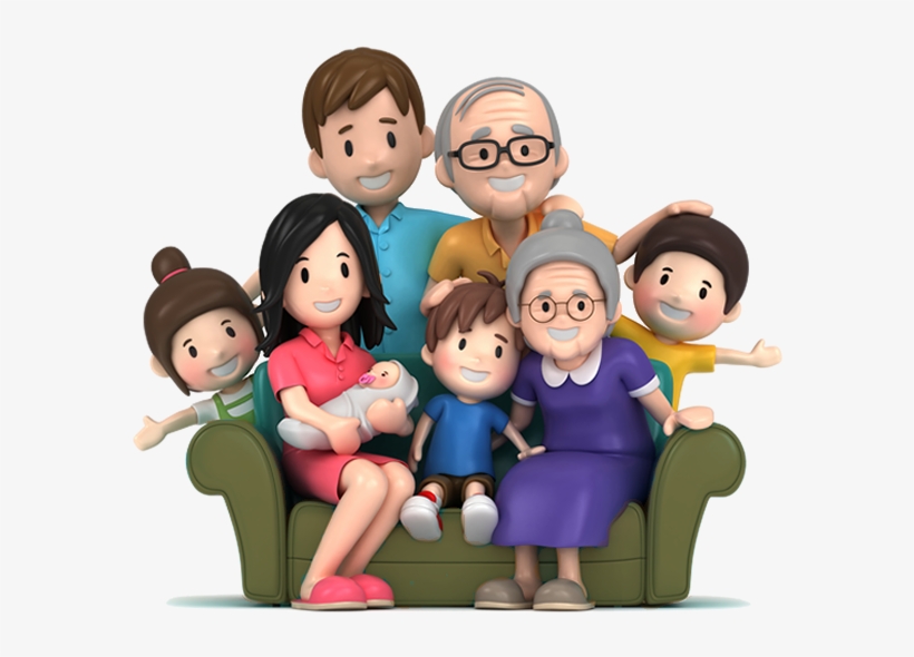 Familia - Whole Family Clipart, transparent png download
