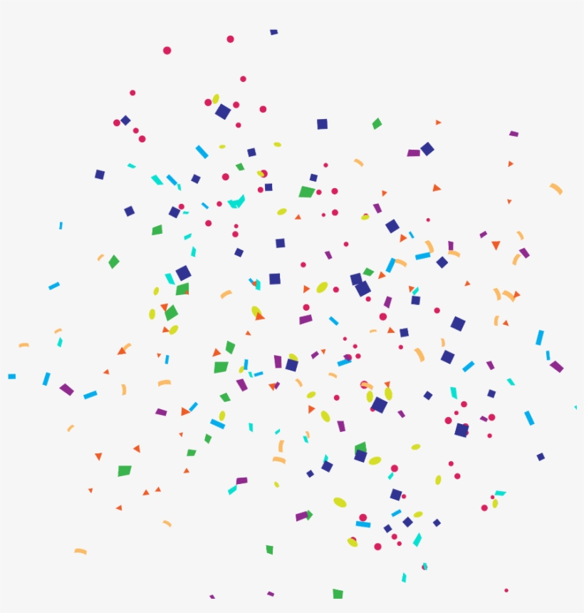 Mq Sticker - Confetti Party Png, transparent png download
