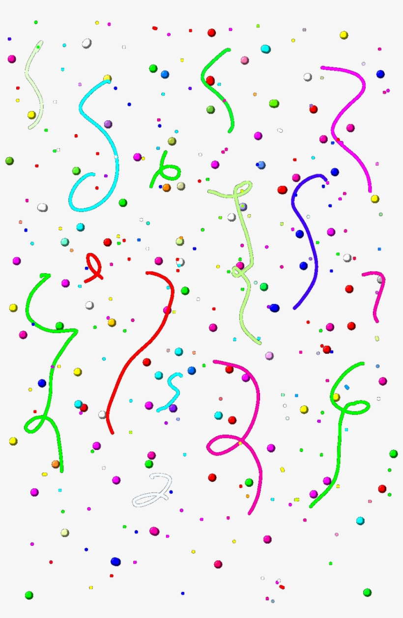 #confetti #falling #confettifalling #ribbons #dots - Illustration, transparent png download