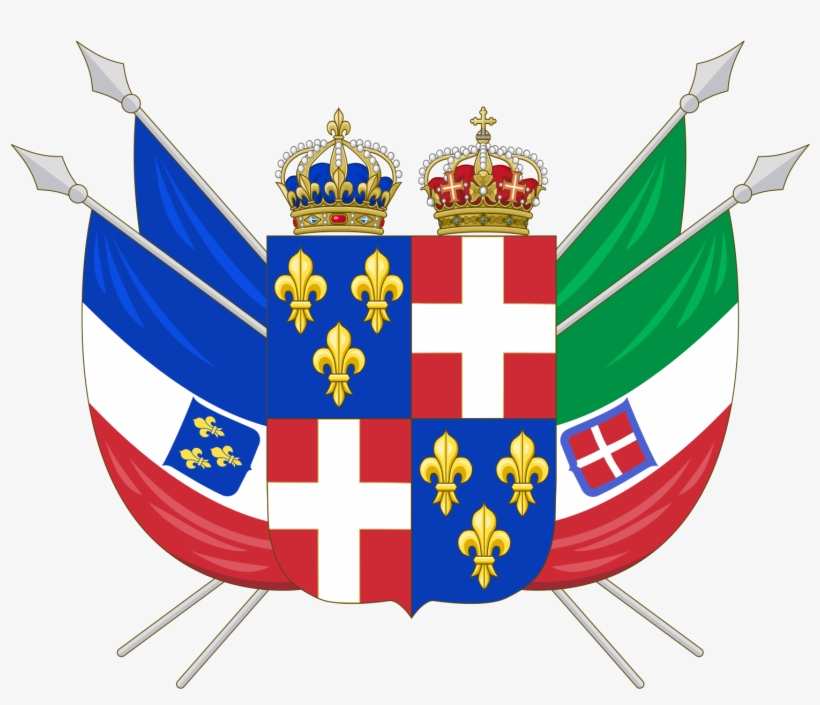 France Italian Unification Coat Arms - Royal Crown, transparent png download