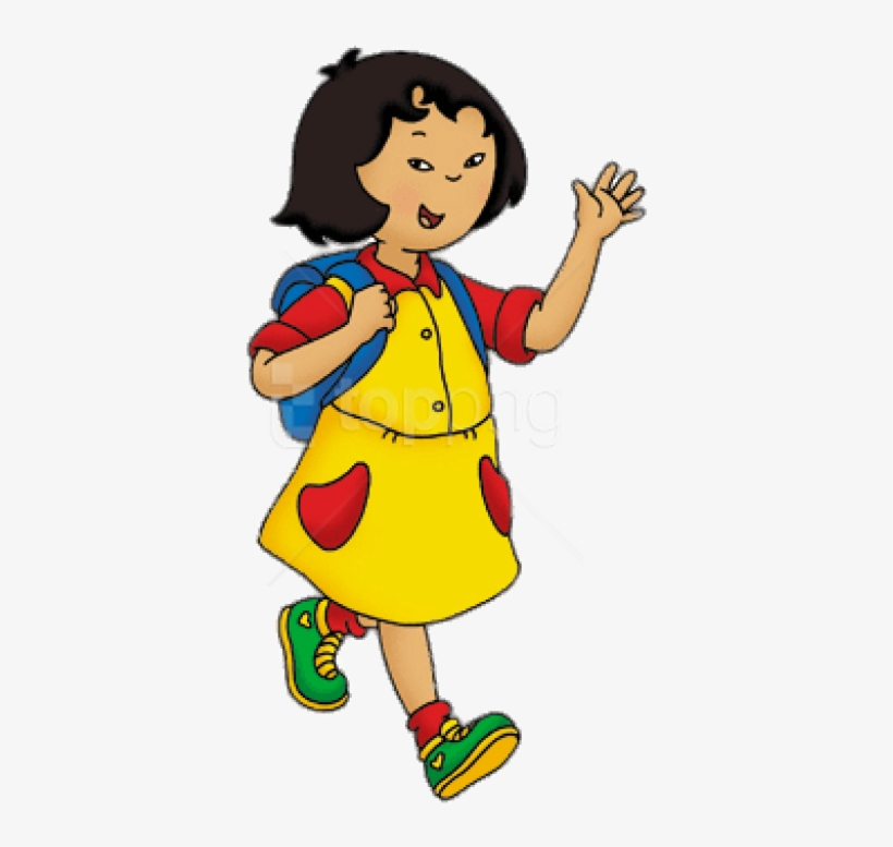 Free Png Download Caillou's Friends Sarah Walking To - Caillou Characters, transparent png download