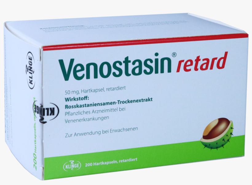 Venostasin Retard, 50 Mg Hartkapsel - Box, transparent png download