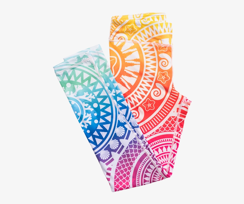 Aztec - Girls Women Mermaid Leggings By Fin Fun, transparent png download