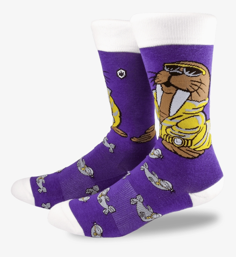 Hipster Walrus - Sock, transparent png download