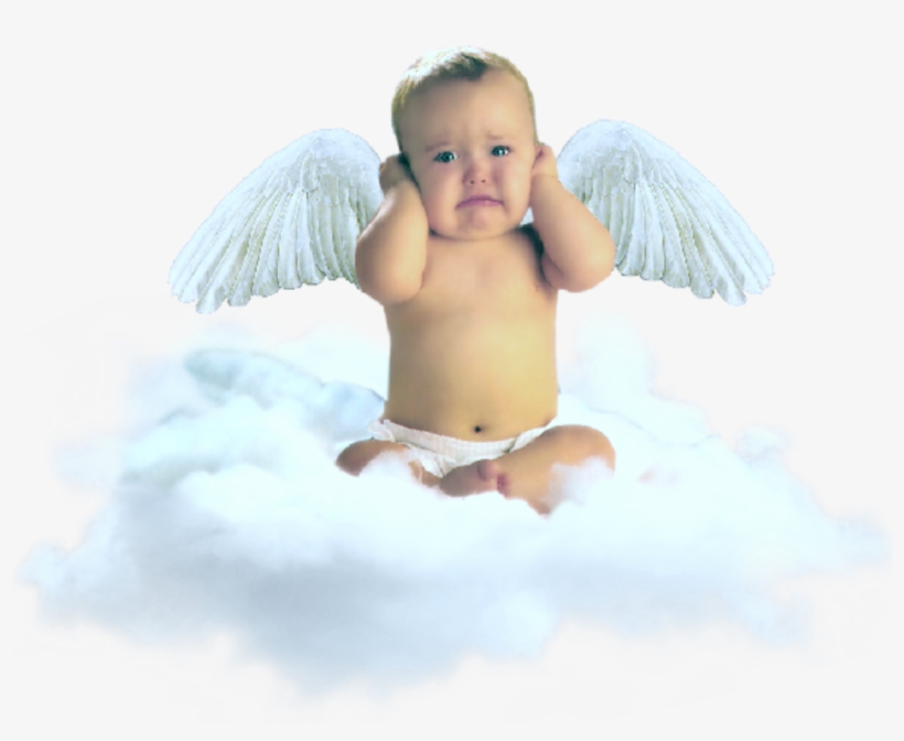 baby cloud angel crying sad Baby Angels PNG Image Transparent