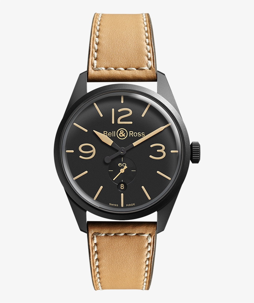 Bell Ross Watch Leather Band, transparent png download