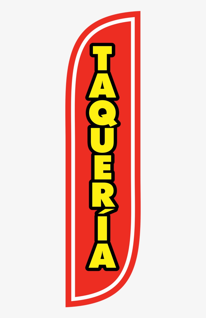 5ft Taqueria Feather Flag Spanish Red - Bottle, transparent png download