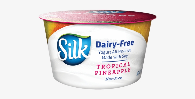 Silk Tropical Pineapple Soy Dairy-free Yogurt Alternative - Dessert, transparent png download