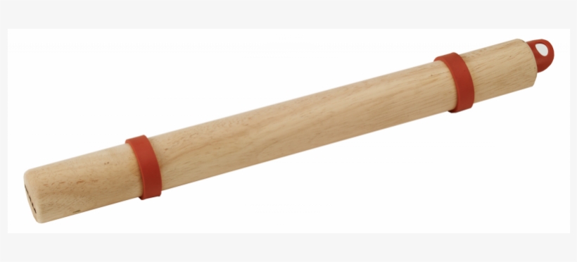 Wood Rolling Pin With Silicone Dough Rings - Pizza Tools, transparent png download