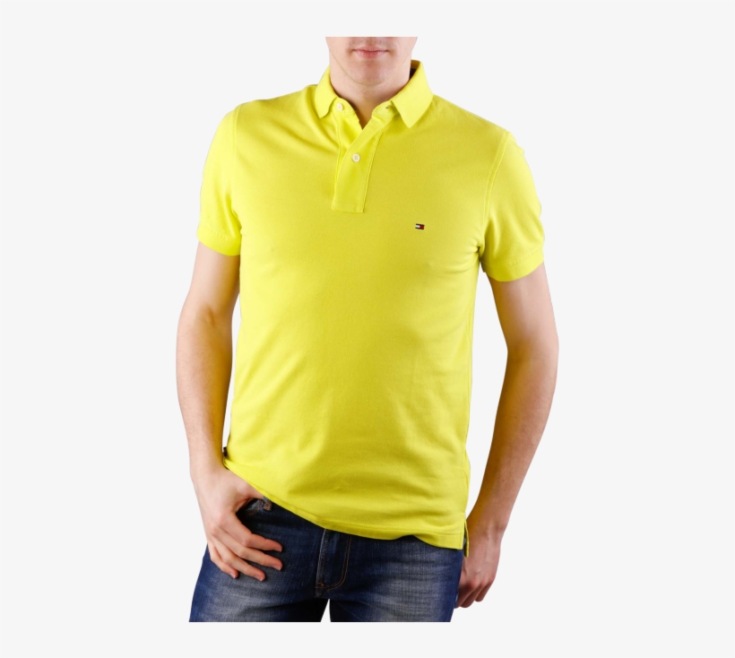 Tommy Hilfiger Polo Knit Sulphur Spring - Polo Shirt, transparent png download