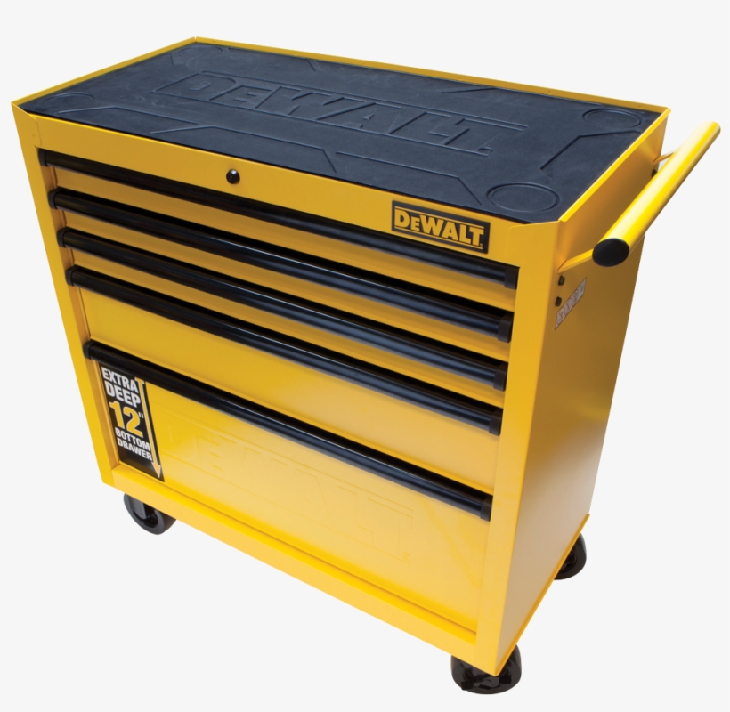 36" 5 Drawer Roller Cabinet - Dewalt 26 Tool Chest, transparent png download
