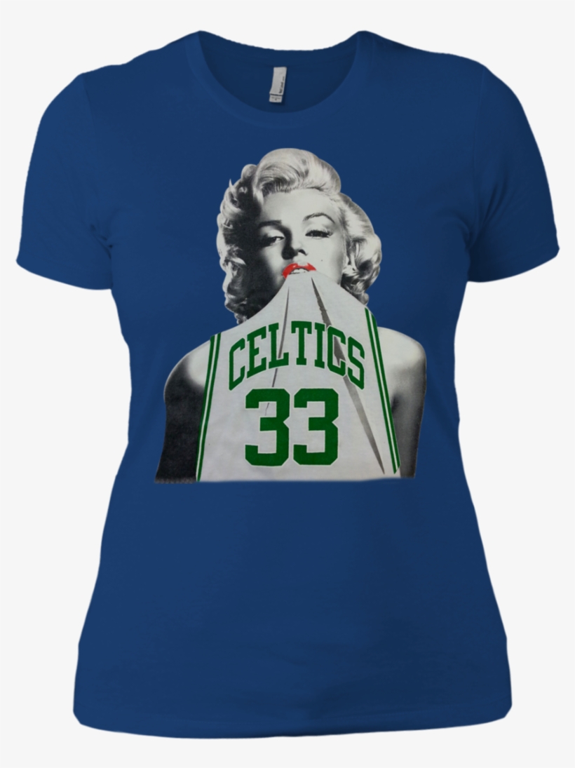 Marilyn Monroe Wearing A Larry Bird Celtics T Shirt - Best Day Ever Shirt, transparent png download