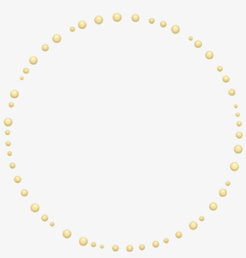 Mq Yellow Pearls Round Frame Frames Border Borders - Chaine De Valeur De L Assurance, transparent png download
