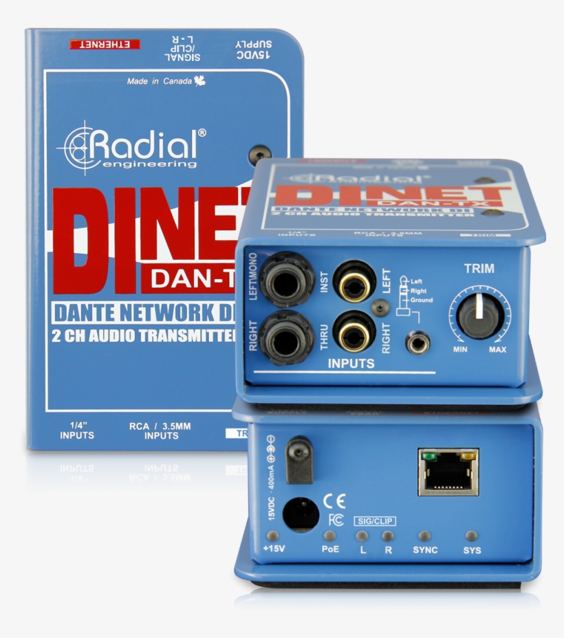 Compact Dante Network Interface - Radial Dinet Dan Rx, transparent png download