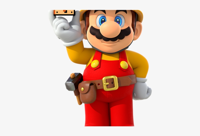 Nintendo Clipart Mario Block - Super Mario Maker Mario, transparent png download