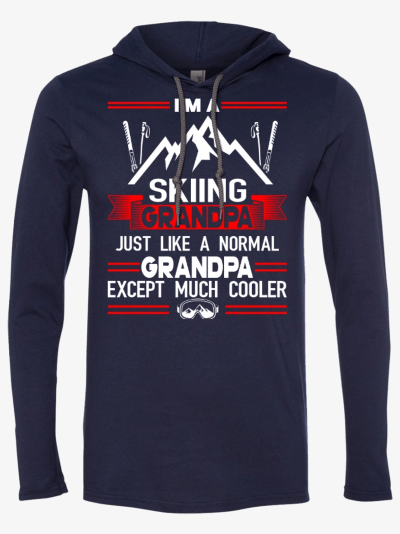 I'm Skiing Grandpa Just Like A Normal Grandpa Except - T-shirt, transparent png download