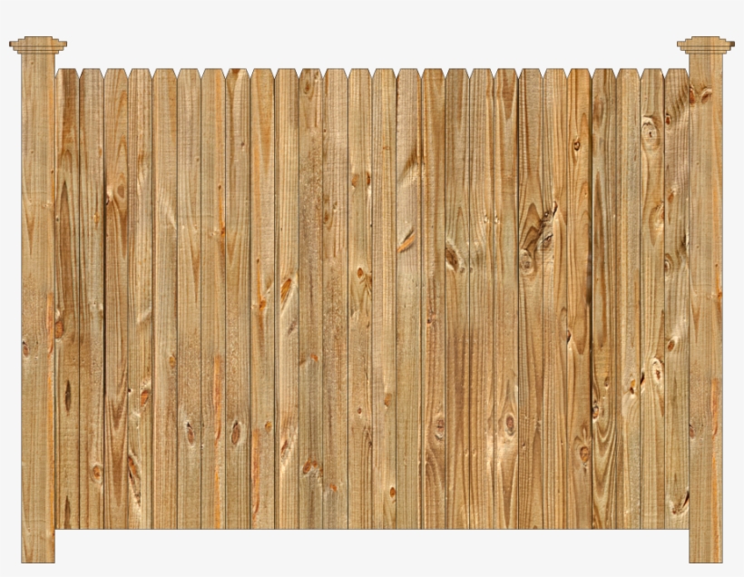 Wood Fence Png - Solid Wood Fence, transparent png download
