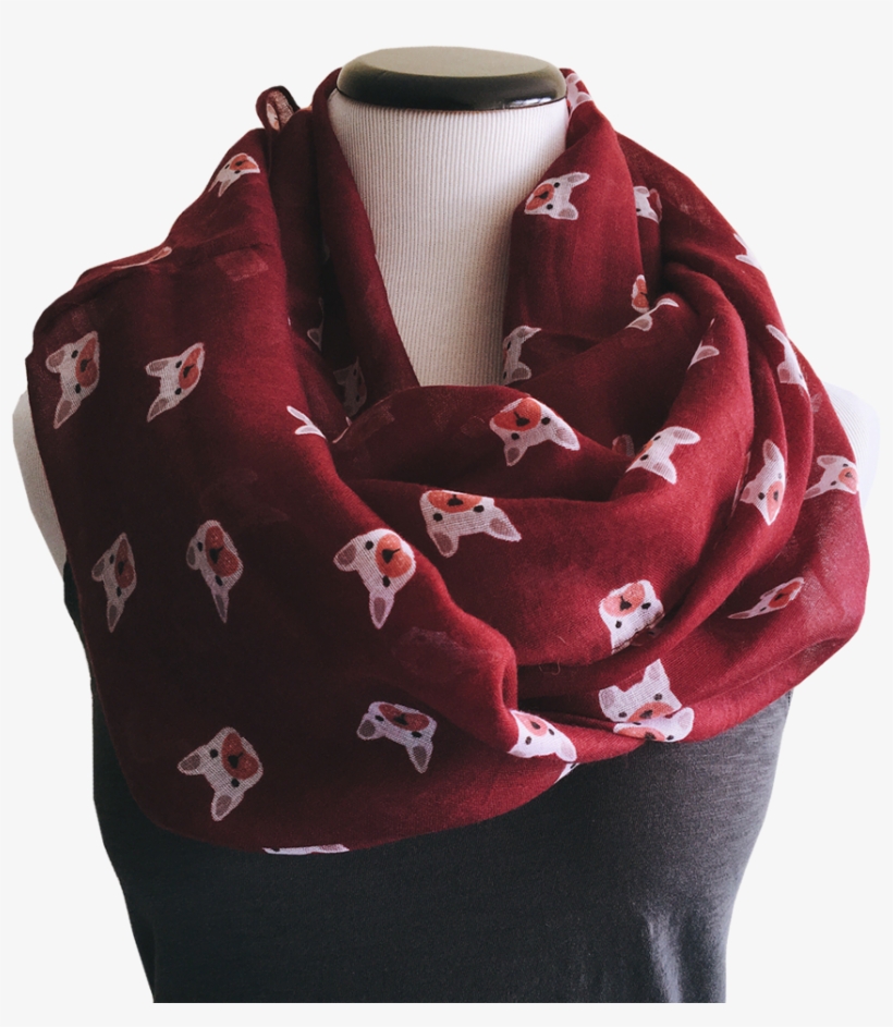 Bailey The French Bulldog Scarf - Scarf, transparent png download