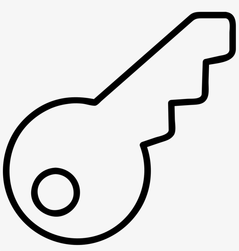 Car Key Lock Comments - Line Art, transparent png download