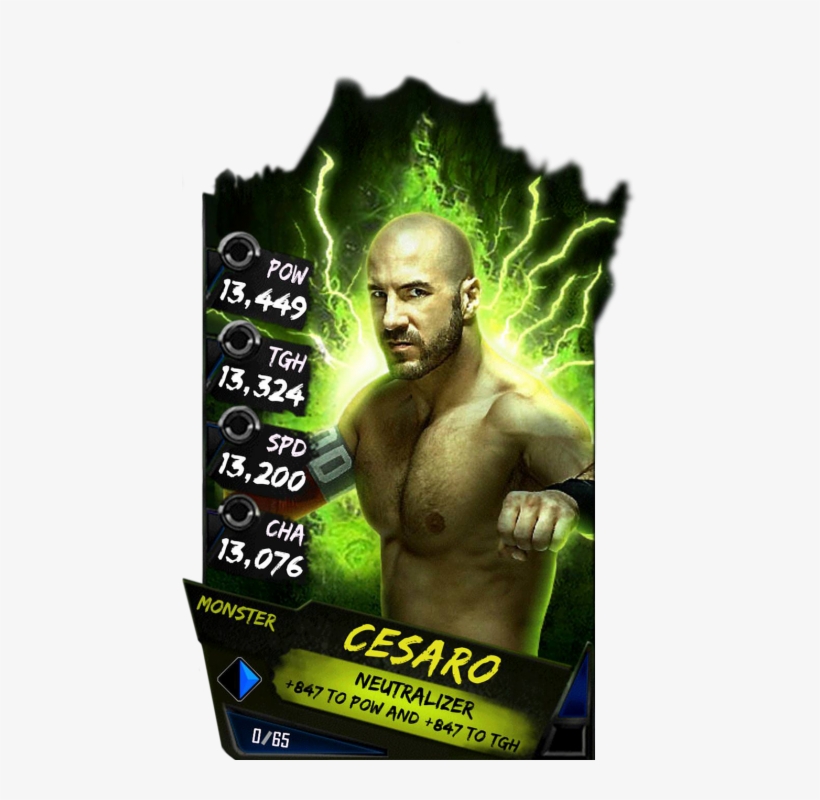 Cesaro S4 17 Monster - Wwe Supercard Monster Carmella, transparent png download