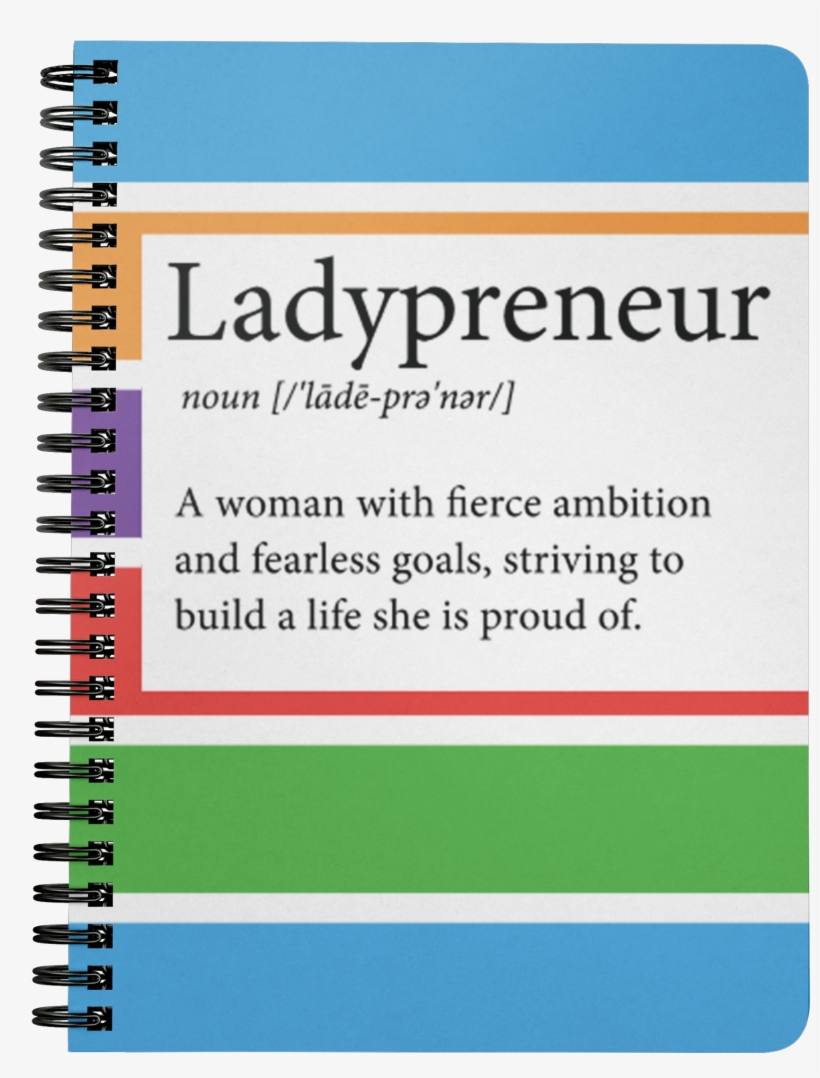 Ladypreneur Spiral Notebook - Symantec, transparent png download