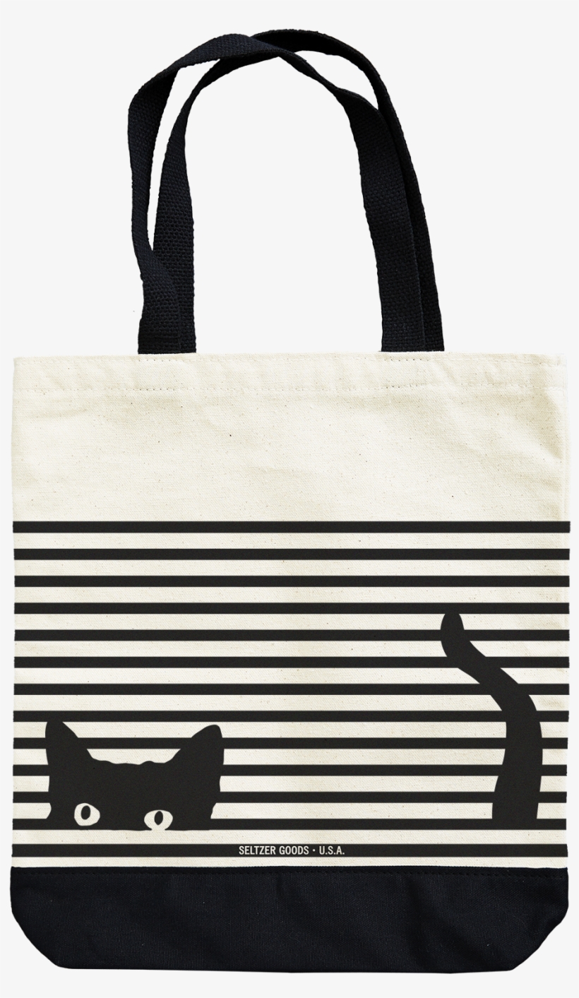 Cat Stripes Tote[bag 026 Ea] - Cat Tote Bag, transparent png download
