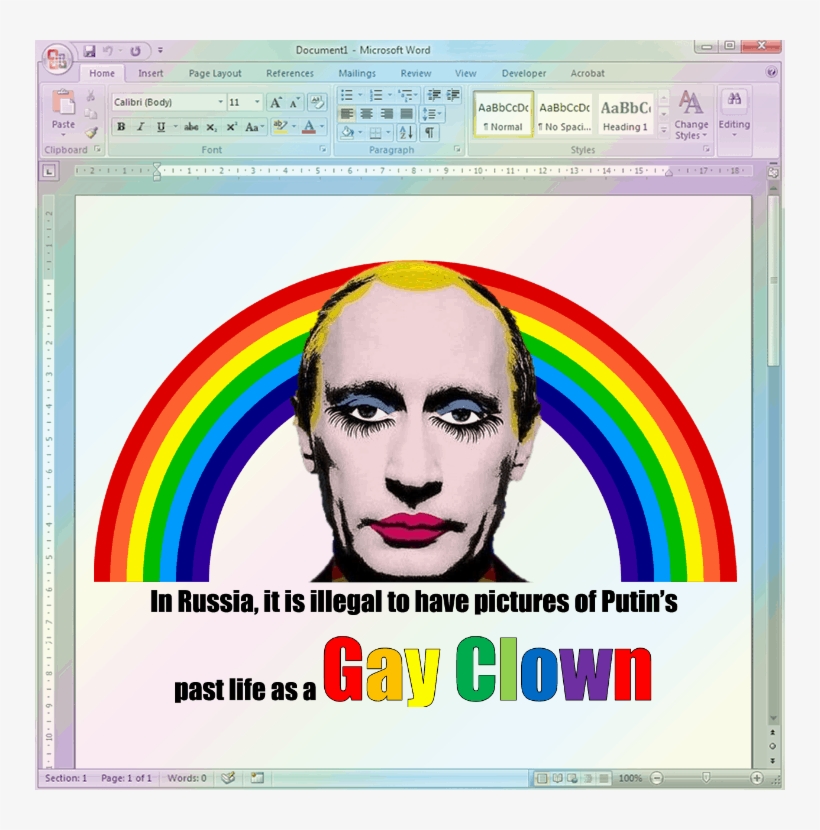 Putin - Word 2007, transparent png download