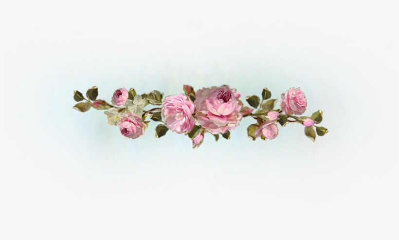 Gorgeous Antique Blush Pink 2 Tier Scallop Table With - Garden Roses, transparent png download