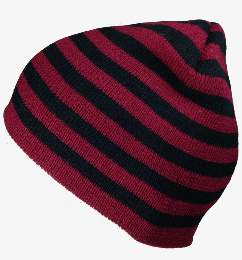Winter-hats Men's Striped Knit Beanie - Beanie, transparent png download