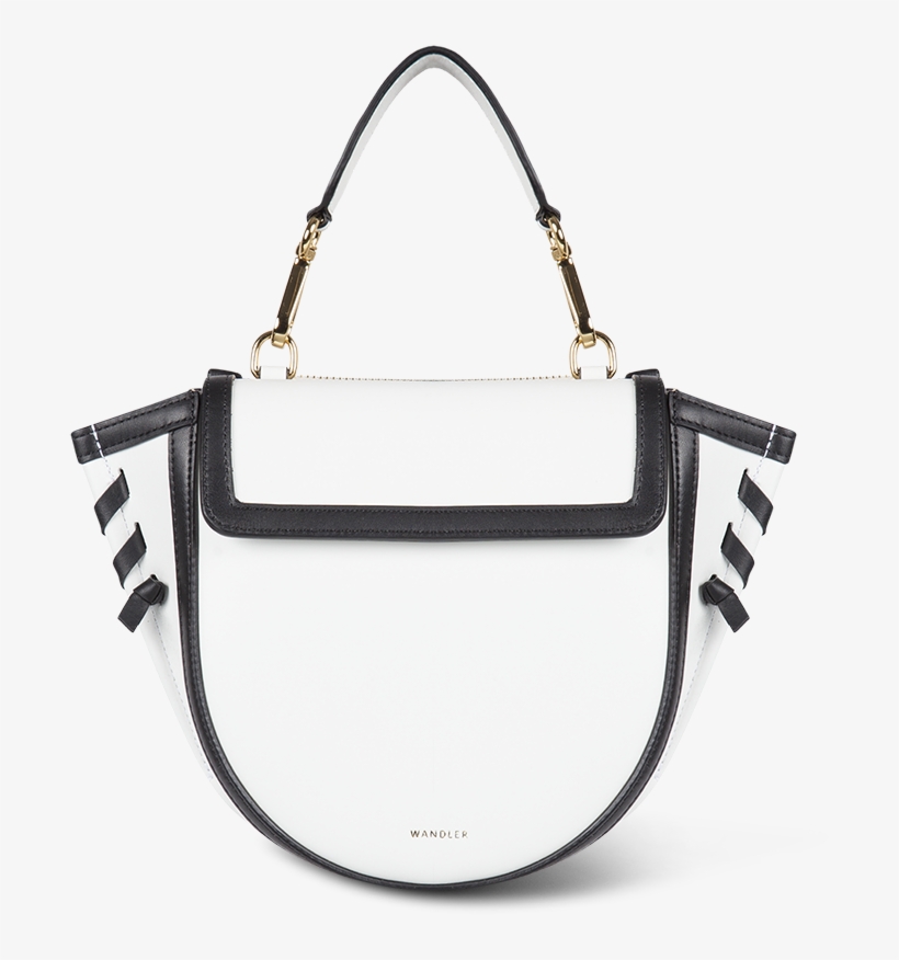 Hortensia Bag Mini White Black Frame - Shoulder Bag, transparent png download