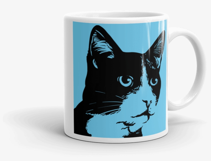 Pop Art Cat Mug - Coffee Cup, transparent png download