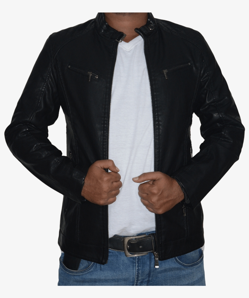 Png - Leather Jacket, transparent png download