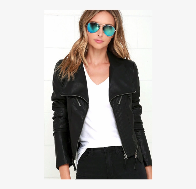 Vegan Leather Jacket - Leather Jacket, transparent png download