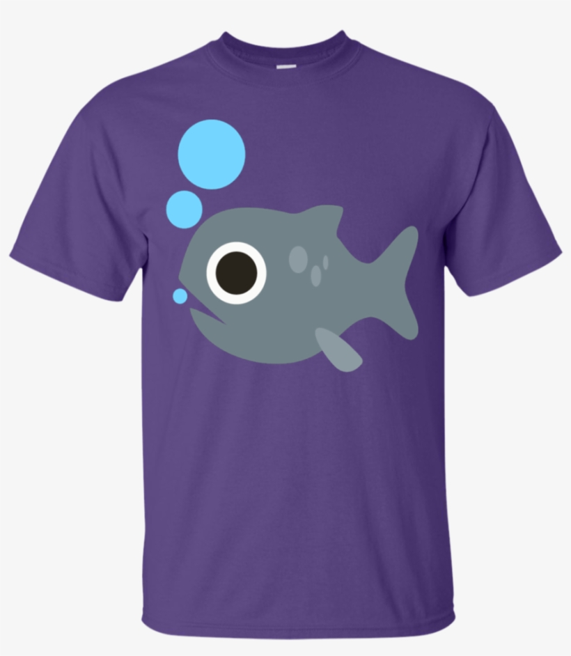 Fish Blowing Bubbles Emoji T-shirt - Rock Out With Your Crocs Out, transparent png download